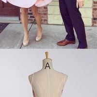  Charming pink homecoming dress,short prom dress under 100 - Thumbnail 2