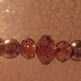 Brown Glass Pearl & Crystal Bracelet - Thumbnail 1
