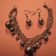 Glass Pearl Bracelet & Earring Set - Thumbnail 1