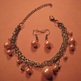 Glass Pearl Bracelet & Earring Set - Thumbnail 1