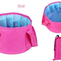 Travel Outdoor Portable Wash Basin Toiletry Bag - Thumbnail 1
