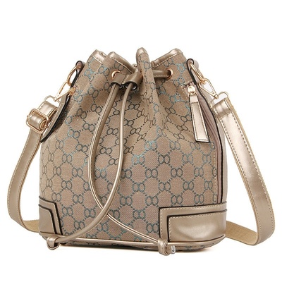 New bucket bag drawstring shoulder bag lovely printing bag