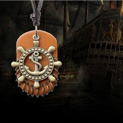 Fashion accsessories men's necklace caribbean pirates style pendant