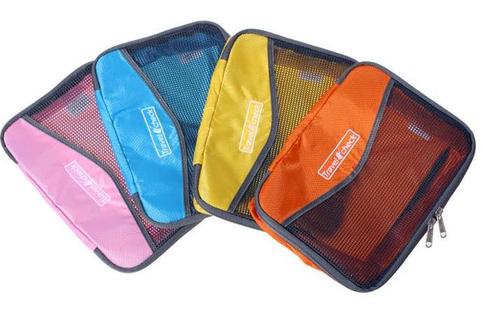 4 Packing Square 4 Color 2 Size Organizing Easy Use Travel Packing Pouch Good for Travelling Use