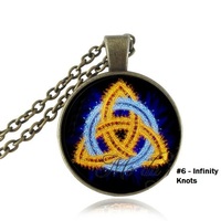 Third Eye Pendant Necklace Blue Chakra Necklace  - Thumbnail 2