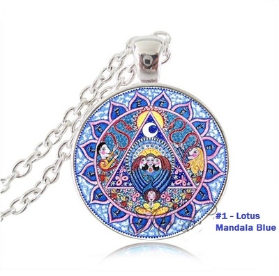 Lotus Mandala Yoga Necklace Sri Yantra