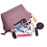 New Style Women Handbag Litchi Joker Square Shoulder Bag - Thumbnail 1