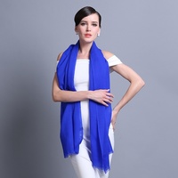 Keep Warm Scarf Wool Hot Style Pure Color Shawls Long Wipes - Thumbnail 1