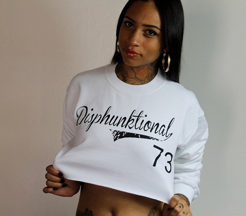 Team Disphunktional Crop Top CrewNeck