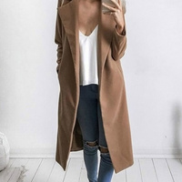 Carli Long Wool Coat - Thumbnail 1