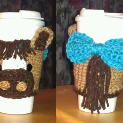 Cup cozy- horse crochet pattern