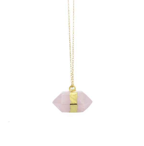Petite Rose Quartz Necklace