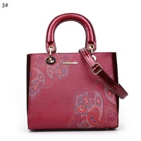 New Style Bag Flower Printing Portable Shoulder Satchel Bag - Thumbnail 2