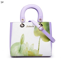 New Style Bag Flower Printing Portable Shoulder Satchel Bag - Thumbnail 3