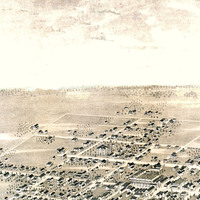 Abingdon, Illinois in 1874 - Bird's Eye View, Map, Aerial, Panorama, Vintage, Antique, Reproduction, Giclée, Fine Art, Wall Art, History - Thumbnail 2