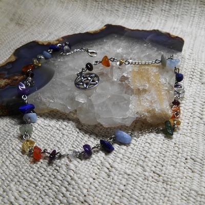 Chakra pentacle witches ladder