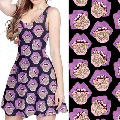 Misogyny sucks skater dress