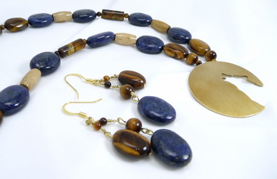 Lapis and Brass Wolf Set