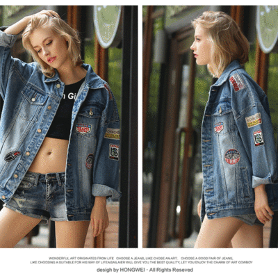 Oversized denim jacket