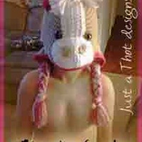 Crochet Horse hat (pink) - Thumbnail 1
