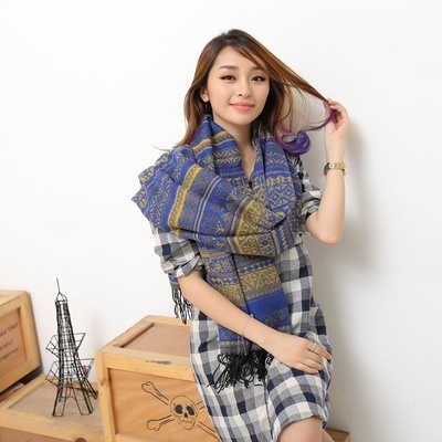  new style scarf national style large jacquard scarf shawl
