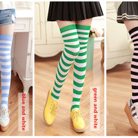 cosplay stripes knee socks bottoming - Thumbnail 2