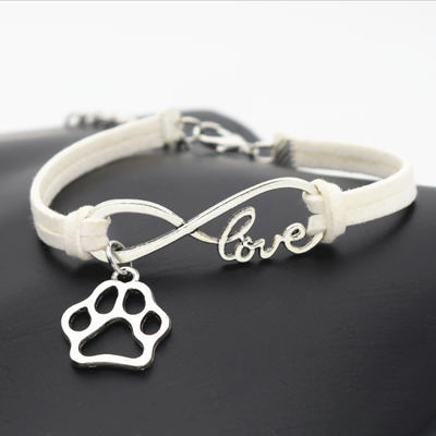 Infinity bracelet - white