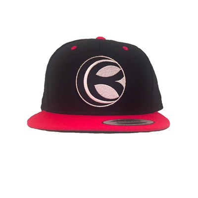 "cb" patch hat-black & red