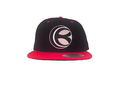 "CB" Patch Hat-Black & Red
