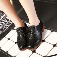 Brogue Oxford Women Flats Shoes - Thumbnail 2