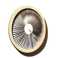 Turbine - wood + plastic wall clock with industrial look, contemporary wall art - Thumbnail 3