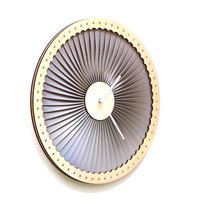 Turbine - wood + plastic wall clock with industrial look, contemporary wall art - Thumbnail 2