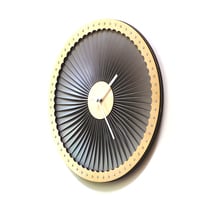 Turbine - wood + plastic wall clock with industrial look, contemporary wall art - Thumbnail 4