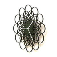 Rings - unique contemporary wooden wall clock in different sizes - Thumbnail 4