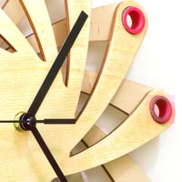 Galaxy - contemporary stylish wall clock made of bent plywood, wooden wall clock - Thumbnail 5