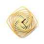 Whirl - contemporary rectangular wall clock made of wood, wooden clock, wood wall art-2