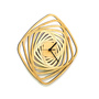 Whirl - contemporary rectangular wall clock made of wood, wooden clock, wood wall art-3