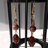 mahogany earrings dangle - Thumbnail 4