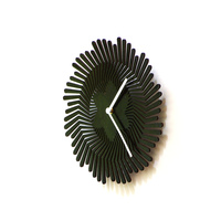 Supernova black - 11.5 in / 29cm unique handmade wooden wall clock, a wall art - Thumbnail 2