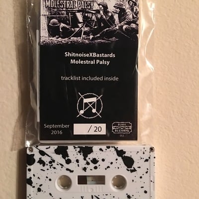 Shitnoisexbastards // molestral palsy split tape