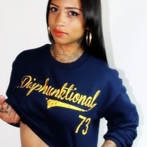 Team Disphunktional Crop Top CrewNeck