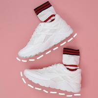 Classic White Running Shoes Sneakers - Thumbnail 2