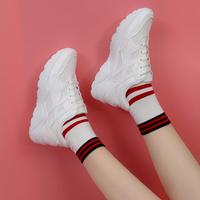 Classic White Running Shoes Sneakers - Thumbnail 3
