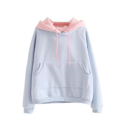 Pastel Color Pocket Hoodie Sweatshirt