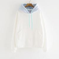 Pastel Color Pocket Hoodie Sweatshirt - Thumbnail 1