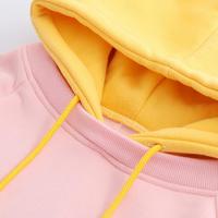 Pastel Color Pocket Hoodie Sweatshirt - Thumbnail 2