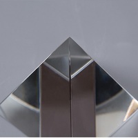 6CM K9 AAA Quartz Crystal Glass Pyramid Fengshui Metaphysical Paperweight - Thumbnail 3