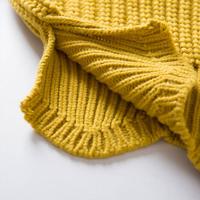 Multicolor Waved Hem Knitted Sweater - Thumbnail 3