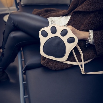 Bear's paw pu shoulder bag