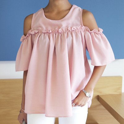 Cold shoulder blouse
